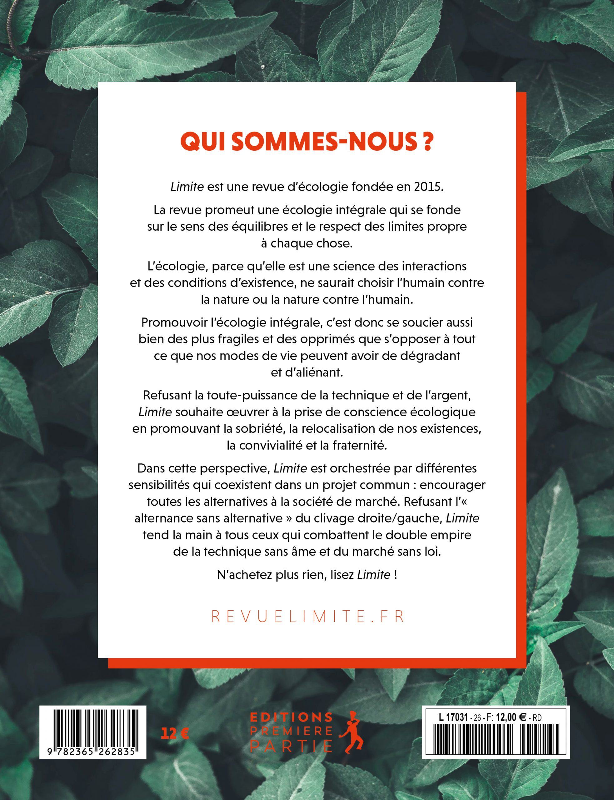 Couverture arrière